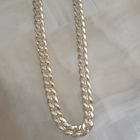 NEW| Stamped 18K Gold Cuban Link Chain Necklace 8mm 24" - Picture 6 of 7